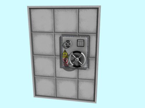 Vault Door (Low Poly, Textured) preview image